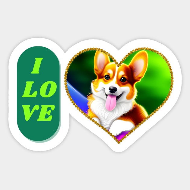 Cute Corgis Sticker by Sanarnos